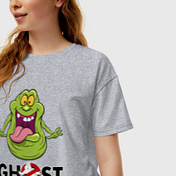 Футболка оверсайз женская Ghostbusters - slimmer, цвет: меланж — фото 2
