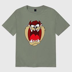 Футболка оверсайз женская Tasmanian Devil, цвет: авокадо
