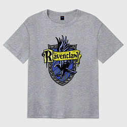 Футболка оверсайз женская Ravenclaw emblem, цвет: меланж