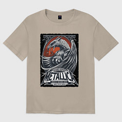 Женская футболка оверсайз Metallica - Michigan playbill Grand rapids