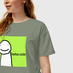 Футболка оверсайз женская Dream boohoo cracker Minecraft, цвет: авокадо — фото 2