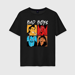 Женская футболка оверсайз Bad boys
