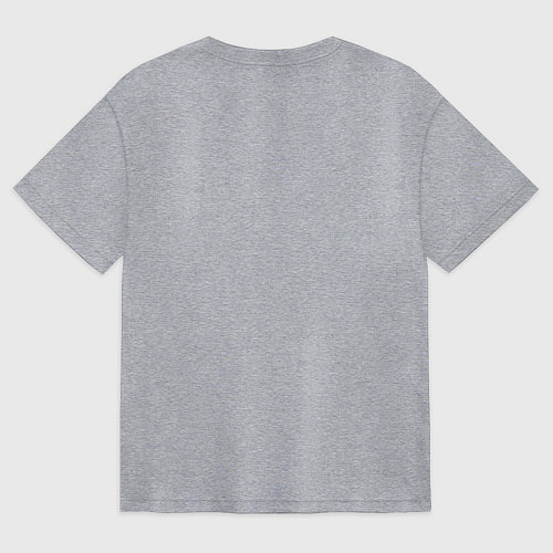 Женская футболка оверсайз Крик котика / Меланж – фото 2