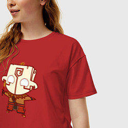 Футболка оверсайз женская Герой из Dota 2, цвет: красный — фото 2