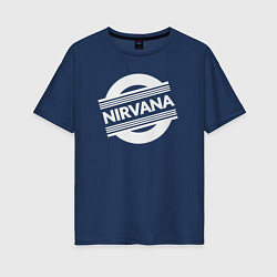 Женская футболка оверсайз Rock Nirvana