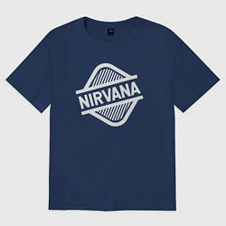 Женская футболка оверсайз Nirvana rock