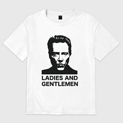 Футболка оверсайз женская Кристофер Уокен, цвет: белый