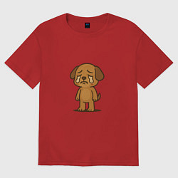 Женская футболка оверсайз Crying Little Poppy