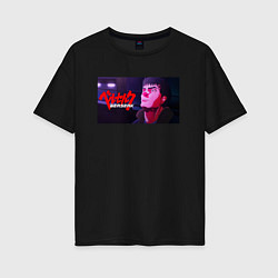 Женская футболка оверсайз Гатс бегущий по лезвию