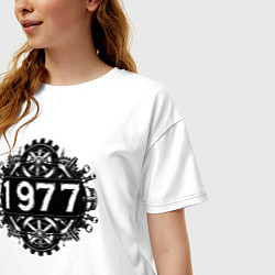 Футболка оверсайз женская Механический год 1977, цвет: белый — фото 2