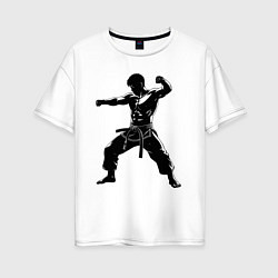 Женская футболка оверсайз Джиу-джитсу боец