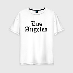 Женская футболка оверсайз Los Angeles - California USA