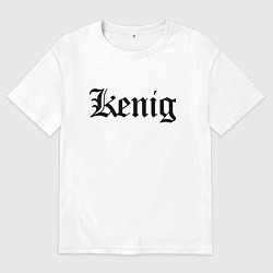 Футболка оверсайз женская Калининград - мем, цвет: белый