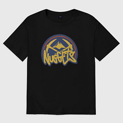 Женская футболка оверсайз Nuggets team