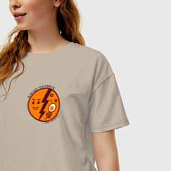 Футболка оверсайз женская Окрошка на квасе, цвет: миндальный — фото 2