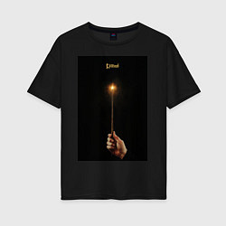 Женская футболка оверсайз Lumos - заклинание