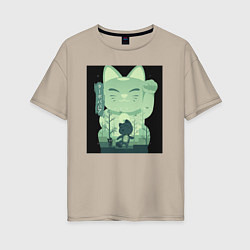 Футболка оверсайз женская Neko Turbo Granny Dandadan, цвет: миндальный