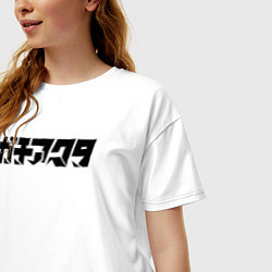 Футболка оверсайз женская Gachiakuta japanese logo, цвет: белый — фото 2