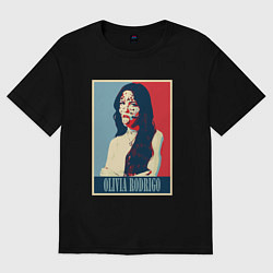 Футболка оверсайз женская Оливия Родриго, цвет: черный