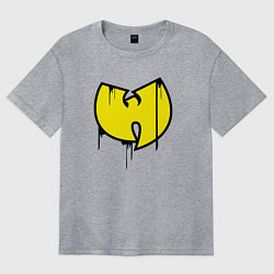 Футболка оверсайз женская Wu-Tang style, цвет: меланж