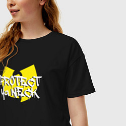 Футболка оверсайз женская Protect ya neck Wu-Tang, цвет: черный — фото 2
