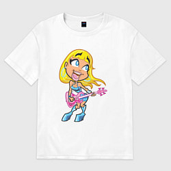 Женская футболка оверсайз Роковая блондинка