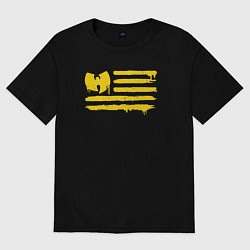 Футболка оверсайз женская Wu-tang clan USA, цвет: черный