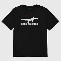 Женская футболка оверсайз Искать баланс