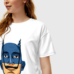Футболка оверсайз женская Batman Dali, цвет: белый — фото 2