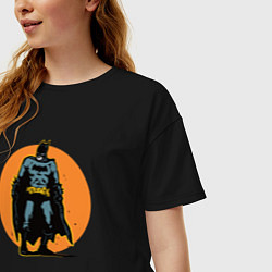 Футболка оверсайз женская Cool Batman, цвет: черный — фото 2