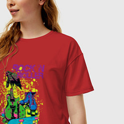 Футболка оверсайз женская Rock n Roller, цвет: красный — фото 2