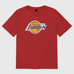 Футболка оверсайз женская Los Angeles Labron, цвет: красный