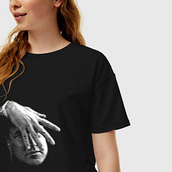 Футболка оверсайз женская Gordon Cole: fingers, цвет: черный — фото 2