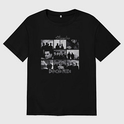 Футболка оверсайз женская Depeche Mode - Strangelove - music video shots, цвет: черный