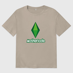 Футболка оверсайз женская The Sims Код, цвет: миндальный