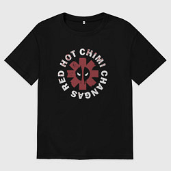 Женская футболка оверсайз Red hot chimi changas