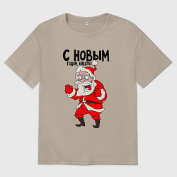 Женская футболка оверсайз С Новым годом