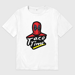 Женская футболка оверсайз Taco time