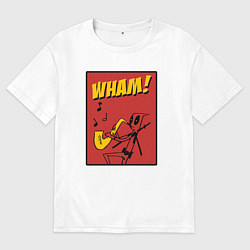 Женская футболка оверсайз Jazz Deadppol