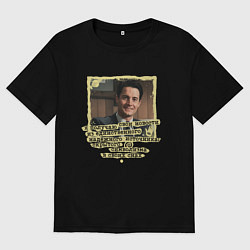 Футболка оверсайз женская Новости Купера, цвет: черный