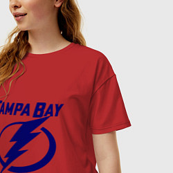 Футболка оверсайз женская HC Tampa Bay, цвет: красный — фото 2