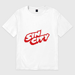 Футболка оверсайз женская Sin City, цвет: белый