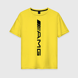 Футболка оверсайз женская AMG, цвет: желтый