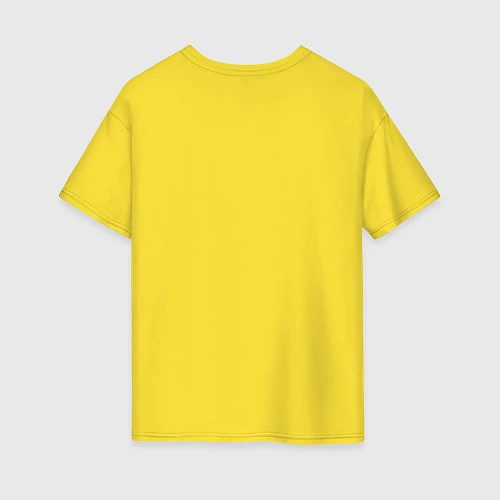 Женская футболка оверсайз Так выглядит строитель / Желтый – фото 2