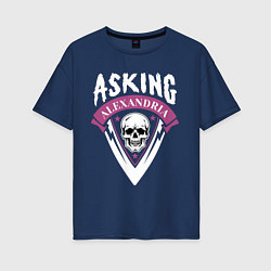 Женская футболка оверсайз Asking Alexandria: Skull Fang