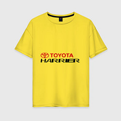 Футболка оверсайз женская Toyota Harrier, цвет: желтый