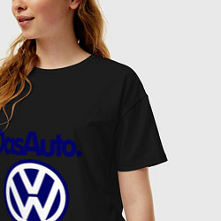Футболка оверсайз женская Volkswagen Das Auto, цвет: черный — фото 2