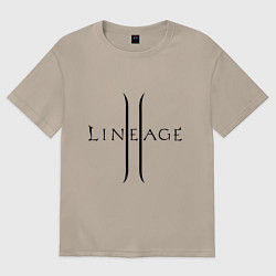 Футболка оверсайз женская Lineage logo, цвет: миндальный