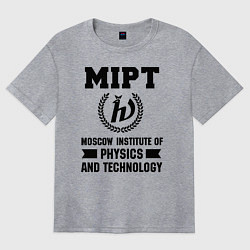 Футболка оверсайз женская MIPT Institute, цвет: меланж
