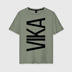Женская футболка оверсайз Вика